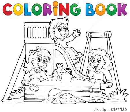 Coloring book playground theme 1 8572580