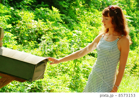 Girl Checking Mail Girl Checking Mail 8573153