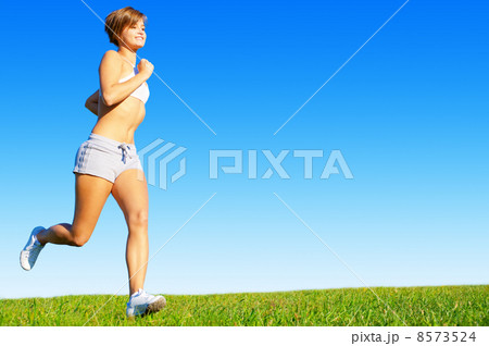 Fit Young Woman Working Out Fit Young Woman Working Out 8573524