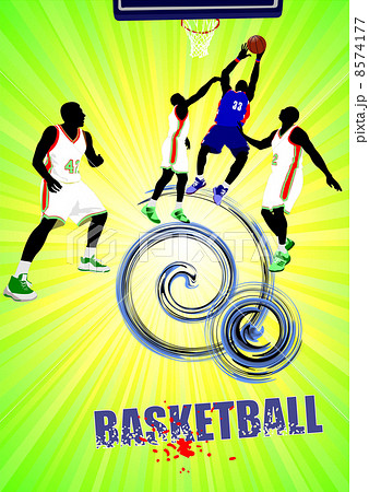 Basketball poster. Vector illustration Basketball poster. Vector illustration 8574177