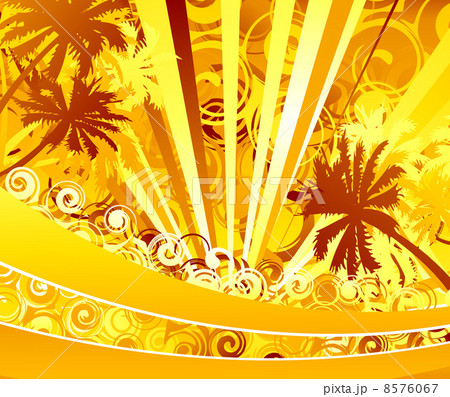 Summer card with palms Summer card with palms 8576067