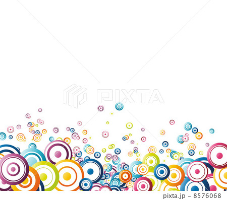 Rainbow colorful background made of circles Rainbow colorful background made of circles 8576068