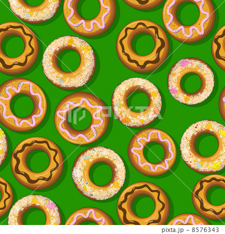 Fresh donut pattern 8576343