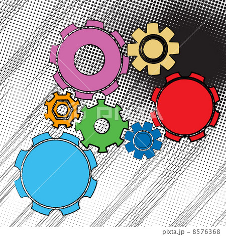 Grunge gears pattern 8576368