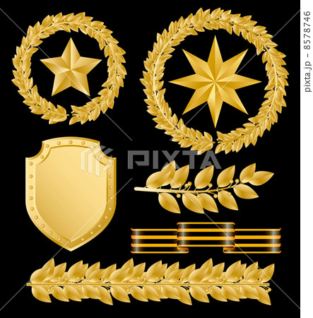 Gold laurels 8578746