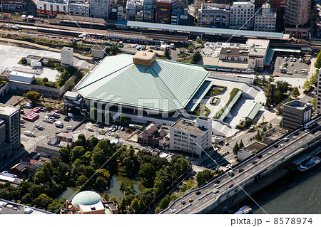 両国国技館を空撮 両国国技館を空撮 8578974