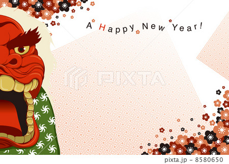 年賀状_獅子舞 年賀状_獅子舞 8580650