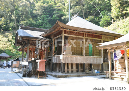 【四国八十八ヶ所】第三十六番　青龍寺の本堂とお遍路さん　高知県土佐市 8581380