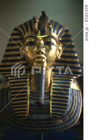 ツタンカーメンの黄金のマスクの写真素材