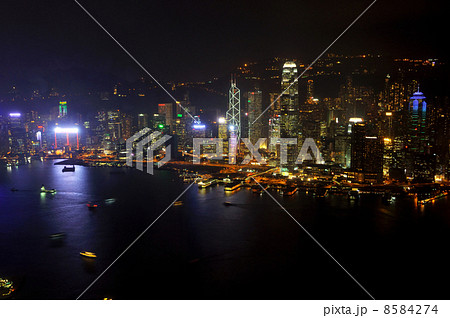 Sky100から見た香港島の夜景 8584274