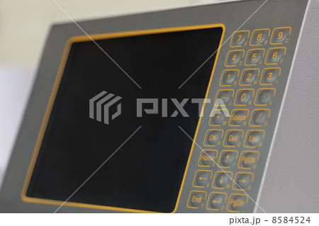 Monitor with touch-sensitive buttons on machine 8584524