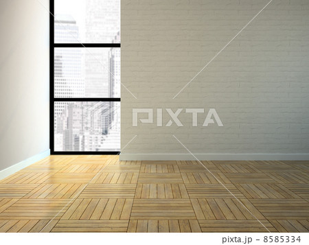 Empty room with brick wall Empty room with brick wall 8585334