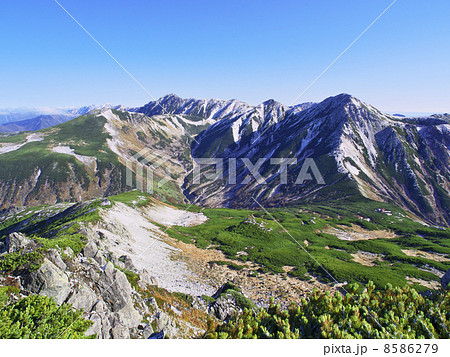 鷲羽岳、水晶岳と雲ノ平 8586279