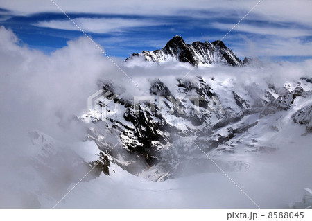 Jungfrau, Switzerland and cloudscape Jungfrau, Switzerland and cloudscape 8588045