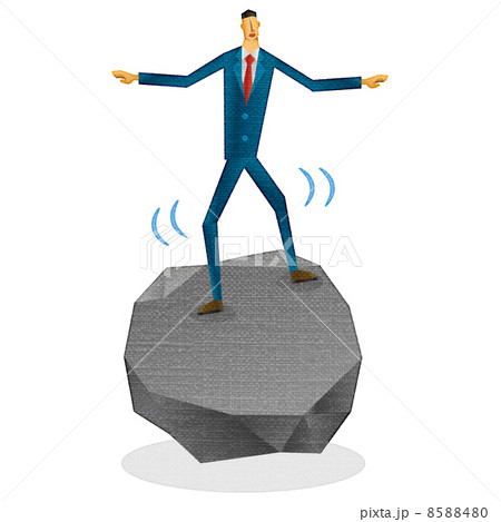 バランスをとるビジネスマン バランスをとるビジネスマン 8588480