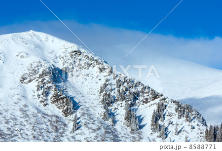 Morning winter mountain landscape 8588771