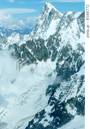 Mont Blanc mountain massif (view from Aiguille du Midi Mount, Mont Blanc mountain massif (view from Aiguille du Midi Mount, 8588772