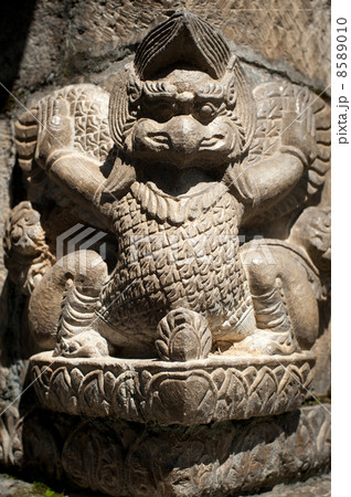 Stone Idol at Pashupatinath temple. Nepal 8589010