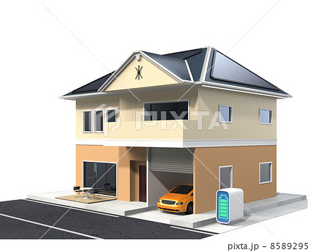 ソーラーパネル付き住宅 8589295