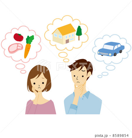 悩む夫婦 8589854