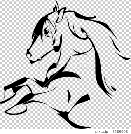 馬 筆絵 馬 筆絵 8589908