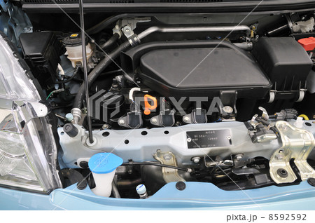 軽自動車のエンジンの写真素材