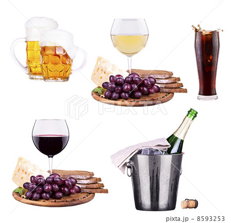 red wine, champagne, beer, alcohol cocktail red wine, champagne, beer, alcohol cocktail 8593253