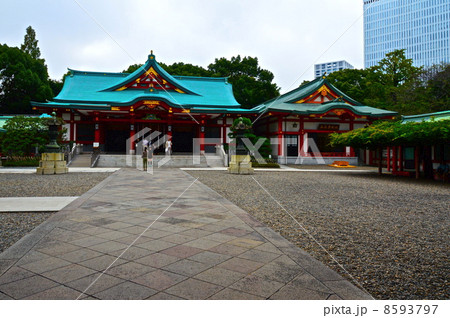 日枝神社の境内（東京都千代田区永田町2丁目） 8593797