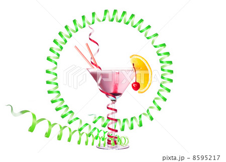 alcoholic cocktail with christmas decoraion 8595217
