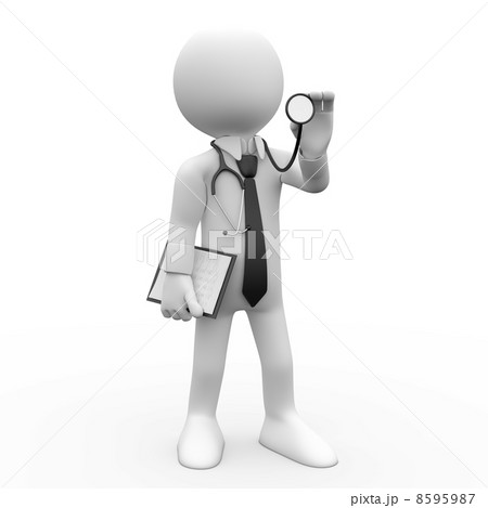 Doctor with a stethoscope auscultation 8595987