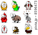 Collection of cartoon birds 8596473