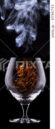 fire in a glass fire in a glass 8596743