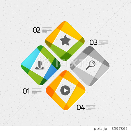 Modern colorful geometrical infographic Modern colorful geometrical infographic 8597365