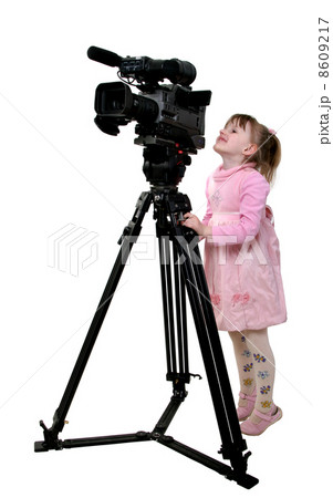 girl look in the camcorder girl look in the camcorder 8609217