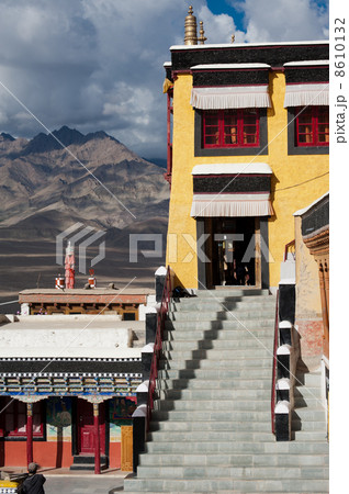 Buddhist heritage, Thiksey monaster. India, Ladakh 8610132