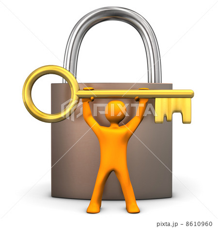 Manikin Padlock Golden Key Manikin Padlock Golden Key 8610960