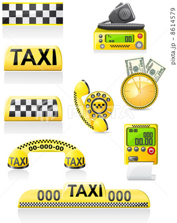 icons are symbols of taxi icons are symbols of taxi 8614579