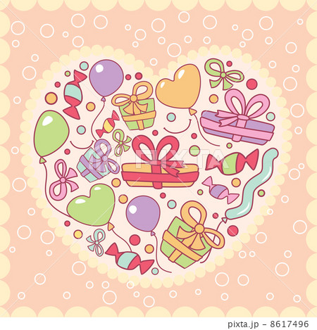 gifts, balloons in heart 8617496