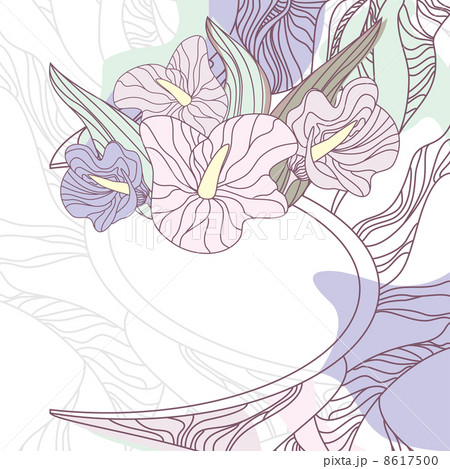 Cute floral frame 8617500