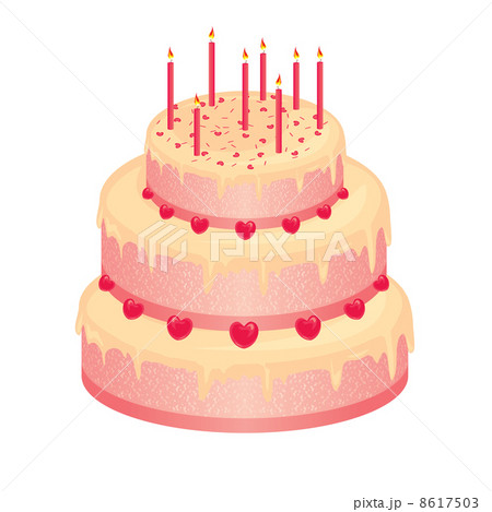 sweet pink wedding cake 8617503