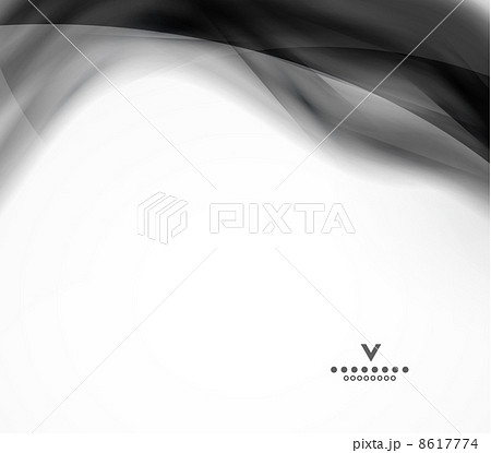 Black abstract wave design template Black abstract wave design template 8617774