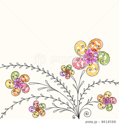 Stylized floral background 8618566