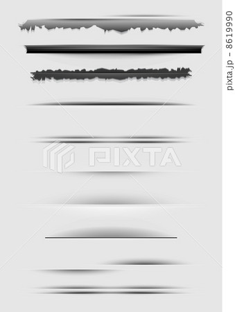 Vector set of abstract dividers isolated on gray 8619990