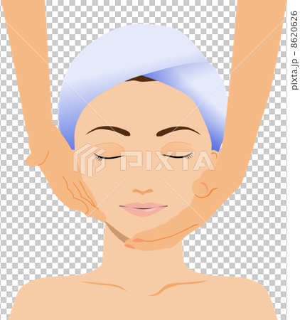 A woman receiving a face care esthetics 8620626