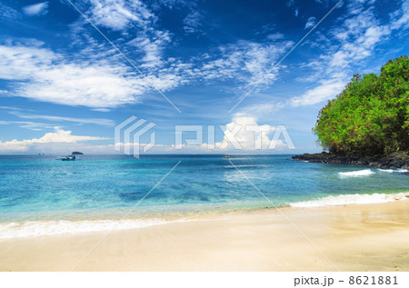 Tropical beach. Padangbai, Bali, Indonesia 8621881