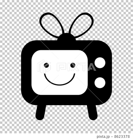 テレビのキャラクターのイラスト素材