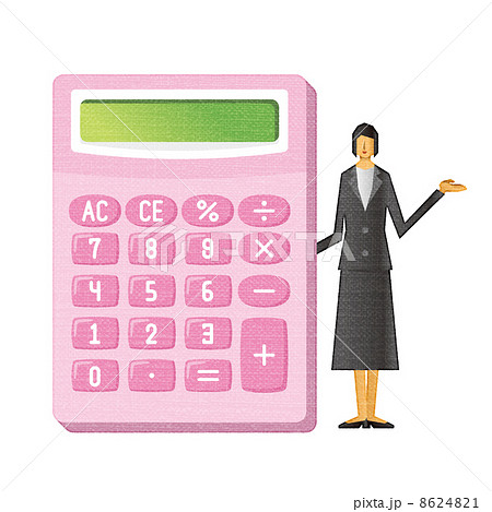 電卓 Ol 計算機 予算 見積り 会計士 財務のイラスト素材