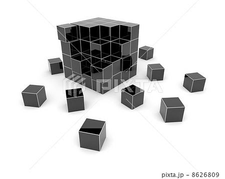 Black cube 3D Black cube 3D 8626809