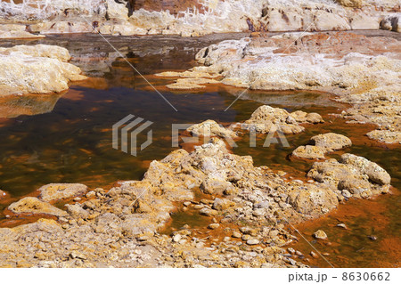 acidic orange rio (river) Tinto in Niebla (Huelva) 8630662