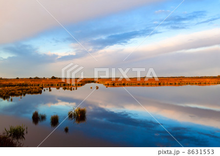 sky reflections on lake 8631553